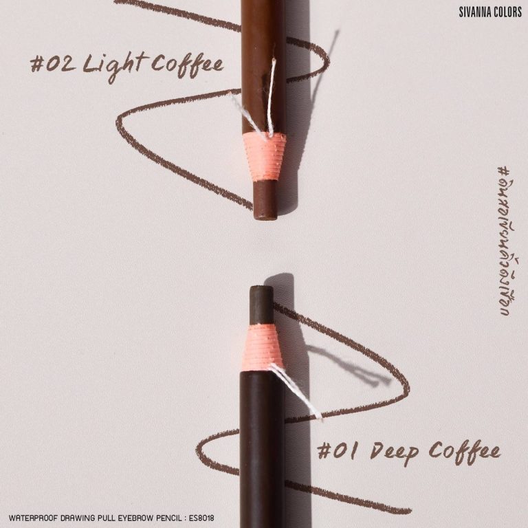 Sivanna colors waterproof drawing pull eyebrow pencil - NO.2Light Coffee