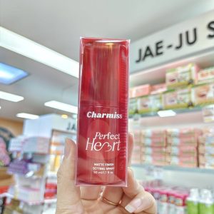 Charmiss perfect heart matte finish setting spray ชาร์มิส เพอร์เฟค ฮาร์ท แมตต์ ฟินิช เซ็ตติ้ง สเปรย์ 50ml.