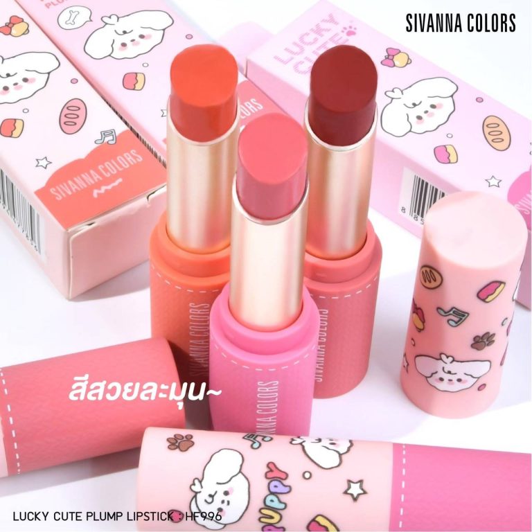 Sivanna colors lucky cute plump lipstick ซีเวนน่า คัลเลอร์ส ลัคกี้ คิวท์ พลัมพ์ ลิปสติก - NO.1Magic Peach