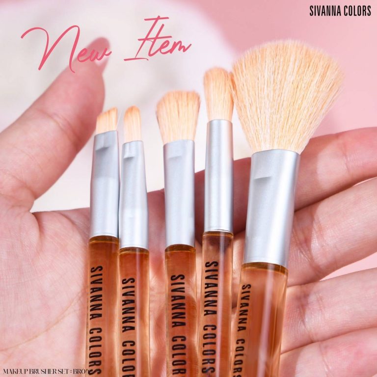 Sivanna colors makeup brushesset ซีเวนน่า คัลเลอร์ส เมคอัพ บรัชเชส - NO.2เหลือง