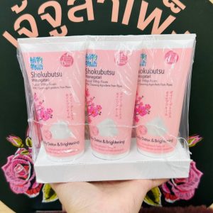 Shokubutsu monogatari facial whip foam 99% cleansing lngedients from plants โซกุบุสชึโมโนกาตาริ วิปโฟมล้างหน้า