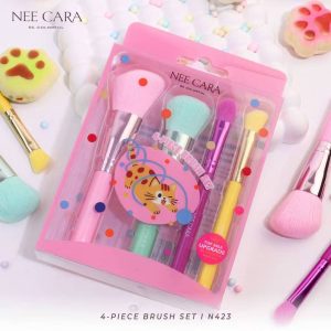 O.N423 Nee cara 4-piece brush set นี คารา บี คัลเลอร์ฟลู