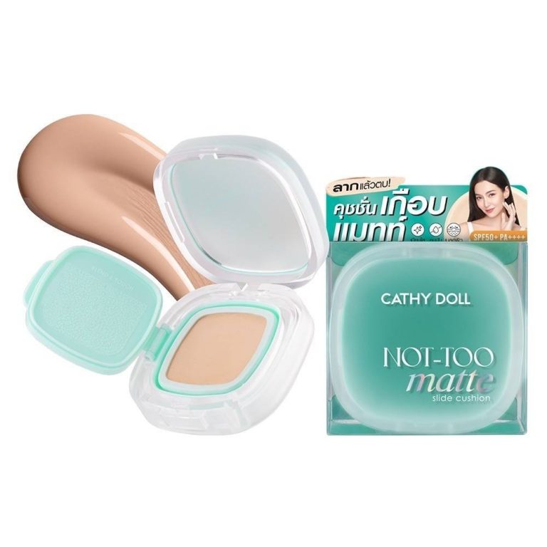 Cathy doll not-too matte slide cushionspf50+pa++++ เคที่ดอลล์ นอตทูแมทท์สไลด์คุชชั่น - NO.2Light Beige