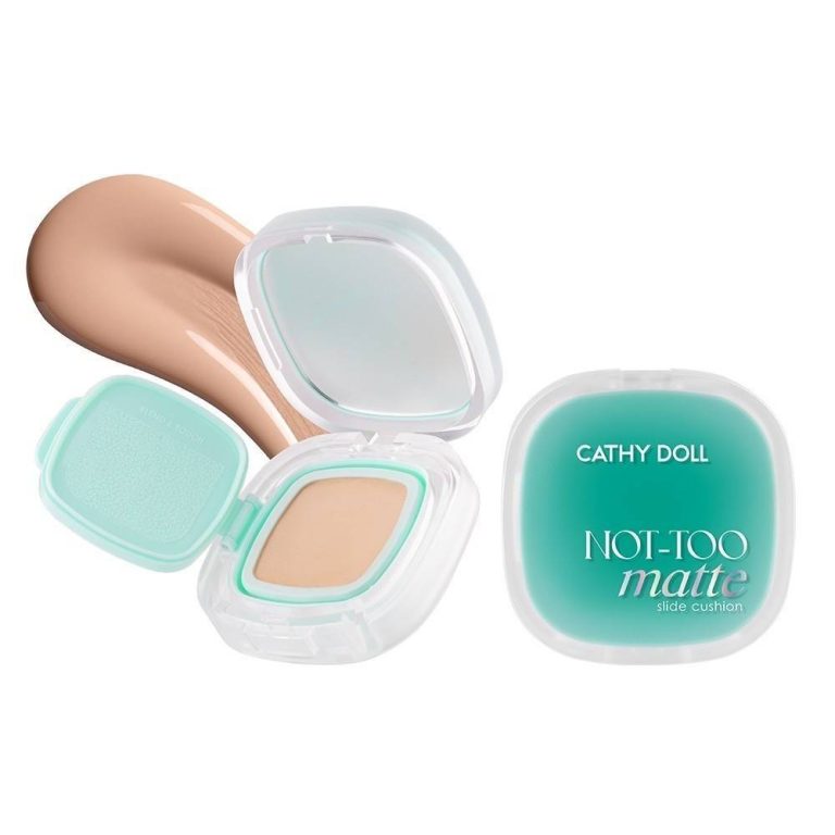 Cathy doll not-too matte slide cushionspf50+pa++++ เคที่ดอลล์ นอตทูแมทท์สไลด์คุชชั่น - NO.3Medium Beige