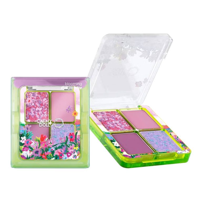 Cathy doll give me museums blooming eye palette  เคที่ดอลล์ กิฟมีมิวเชียม บลูมมิ่งอายพาเลท - NO.1Mauve Frozen
