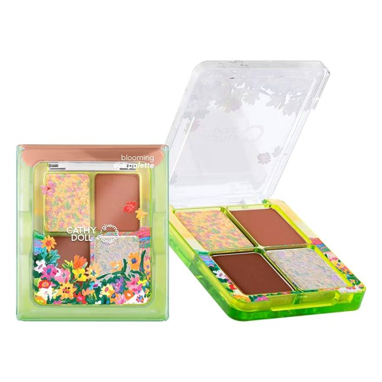 Cathy doll give me museums blooming eye palette  เคที่ดอลล์ กิฟมีมิวเชียม บลูมมิ่งอายพาเลท - NO.4Autumn Beige