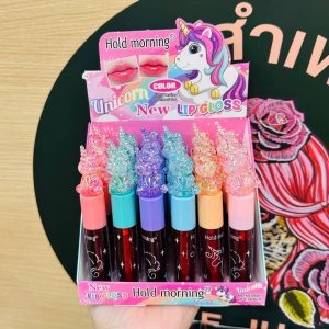 Hold morning unicorn ลิปกลอสกล่องชมพู