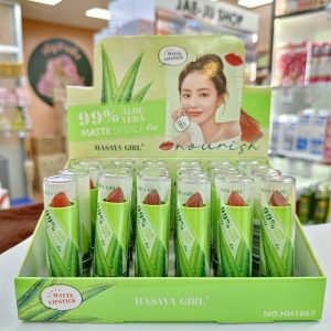 NO.HH1067 Hasaya girl 99% aloe vera matte lipstick 3.8gx24pcs