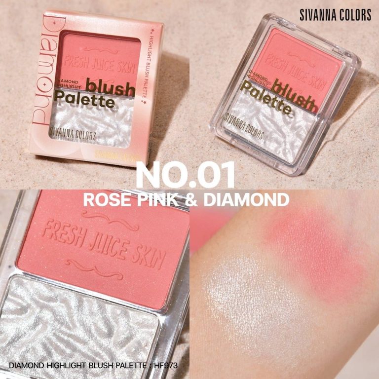 SIVANNA COLORS DIAMOND HIGHLIGHT BLUSH PALETTE - 01