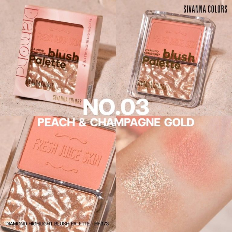 SIVANNA COLORS DIAMOND HIGHLIGHT BLUSH PALETTE - 03