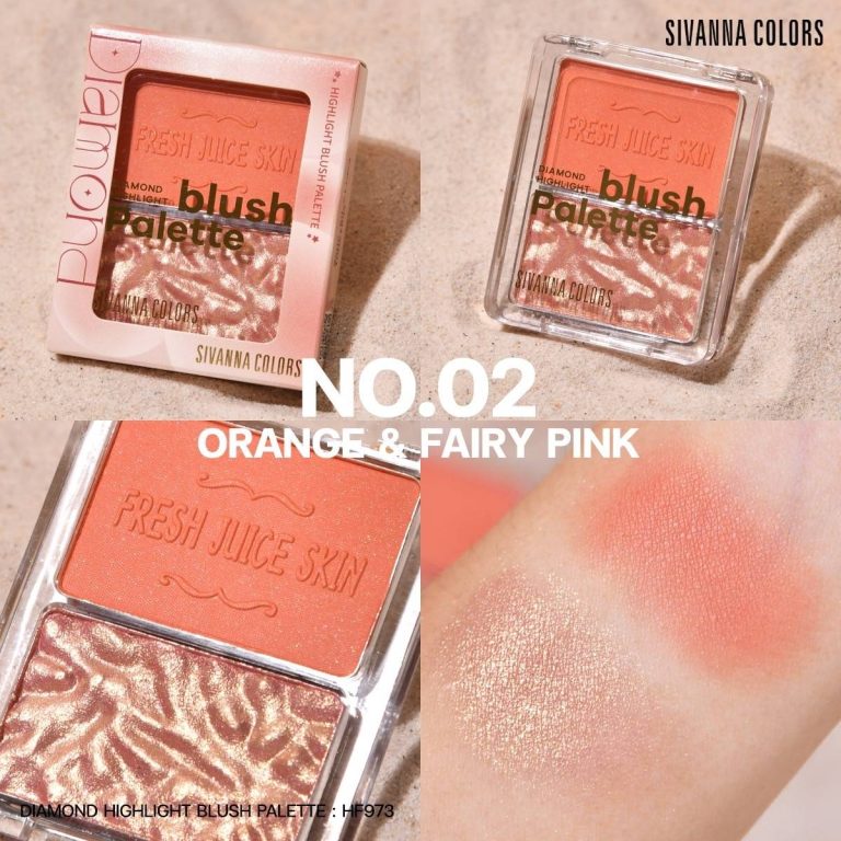 SIVANNA COLORS DIAMOND HIGHLIGHT BLUSH PALETTE - 02