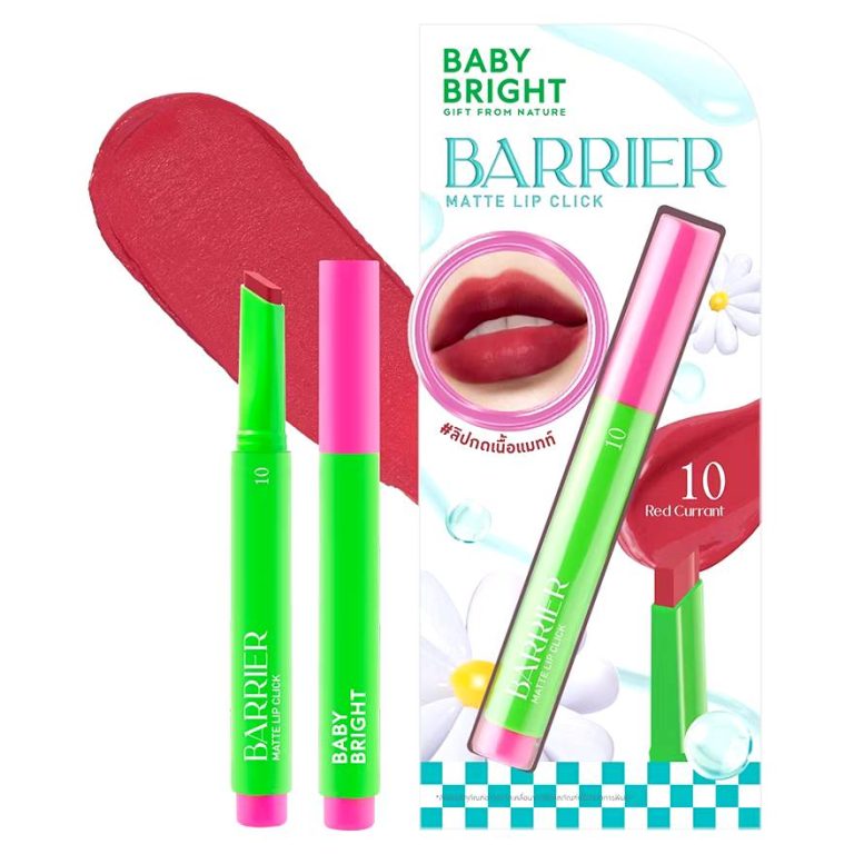 Baby bright barrier matte lip click เบบี้ไบร์ท แบริเออร์แมทท์ลิปคลิก - NO.10Red Currant