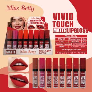 Miss betty matte lip gloss มิสบิวตี้ แมทท์ลิปกลอส