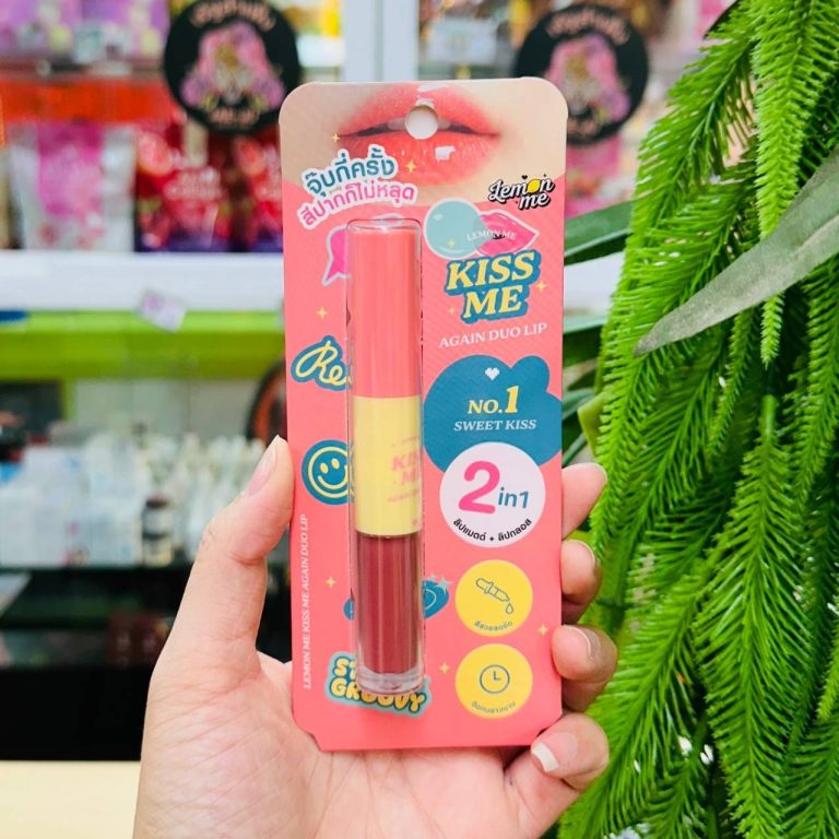 Lemon me kiss me again duo lip# sweet kiss เลม่อน มี คิส มี อะเกน ดูโอ้ ลิป - NO.1สวีท คิส