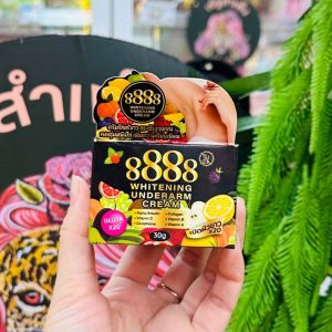 8888 whitening underarm cream ไวท์เทนนิ่ง อันเดอร์อาร์มครีมทารักแร้ กล่องดำ