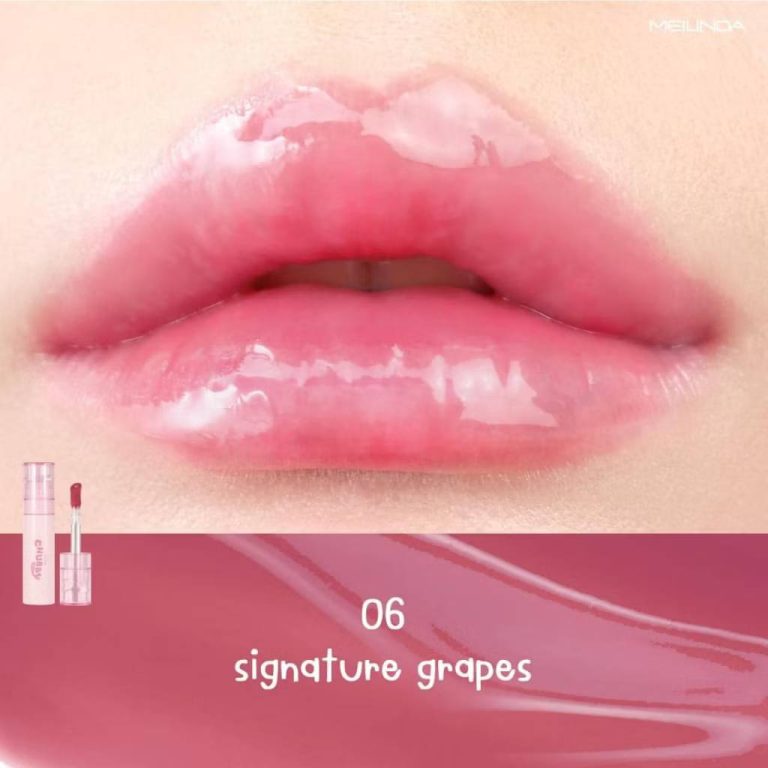 MC 2078 Meilinda juicy chubby gloss เม ลินดา จุสซี่ ซับบี้ กลอส  3.5g. - 06.Signature grapes
