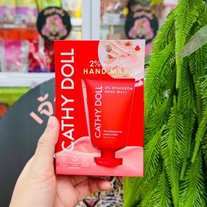 Cathy doll 2% Hyaluron hand mask watermelon smoo เคที่ดอลล์ ทูเปอร์เซ็นต์ไฮยาลูรอนแฮนด์มาส์ก#วอเตอร์เมล่อนสมูทตี้