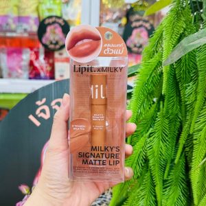 Lipit.xmilky's signature matte lip#06 tiramisu milk tea ลิปอิท มิลค์กี้ซิกเนเจอร์แมทท์ลิป#ทีรามิสมิลค์ที