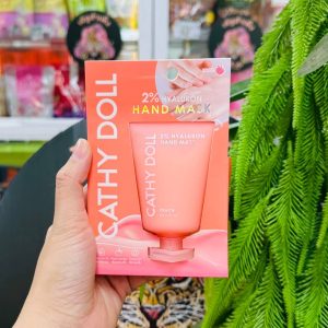 Cathy doll 2% hyaluron hand mask peach เคที่ดอลล์ ทูเปอร์เซ็นต์ไฮยาลูรอนแฮนด์มาส์ก พีช