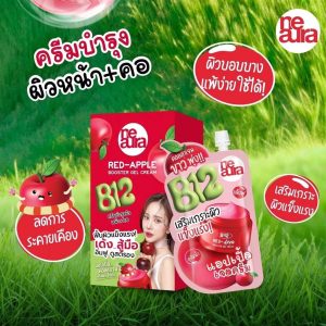 Neaura B12 red-apple booster gel cream นีออร่า บี12 เรด-แอปเปิ้ล บูสเตอร์ เจล ครีม 20gx6pcs