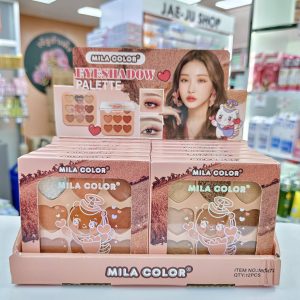 MC 5072 Mila color eyeshadow palette มิลา คัลเลอร์ ฮาร์ท อายแชโดว์ 12pcs