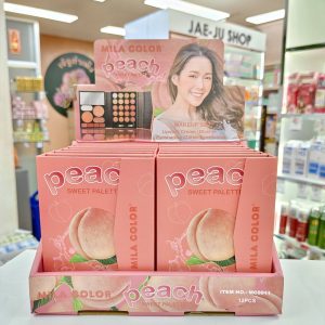 MC 5011 MILA COLOR peach sweet palette มิลา คัลเลอร์ พีช สวีท พาเลท 12pcs