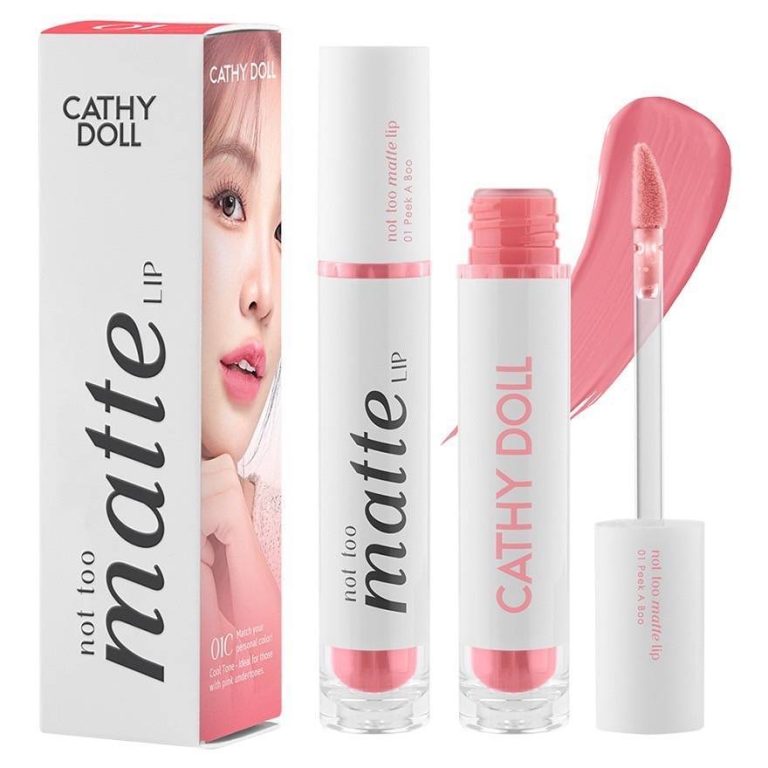 Cathy doll not too matte lip เคที่ดอลล์ นอตทูแมทท์ลิป - NO.1Peek A Boo