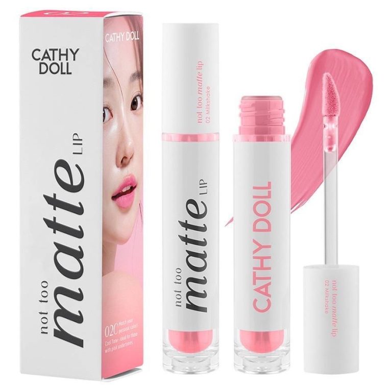 Cathy doll not too matte lip เคที่ดอลล์ นอตทูแมทท์ลิป - NO.2Milkshake
