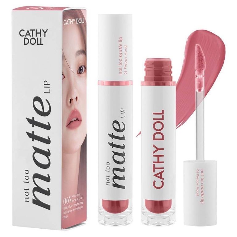 Cathy doll not too matte lip เคที่ดอลล์ นอตทูแมทท์ลิป - NO.6Preppy Mood