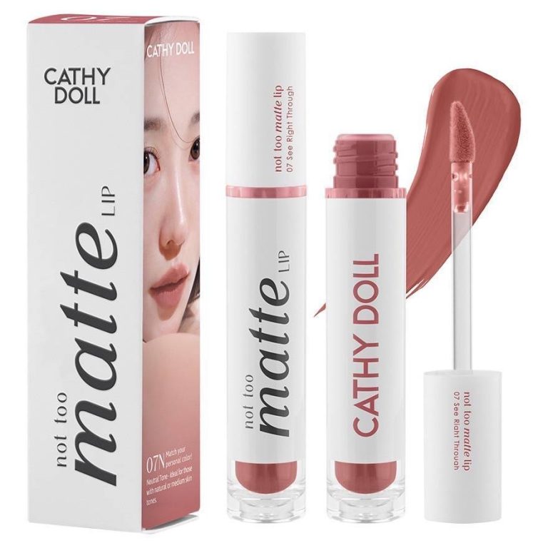 Cathy doll not too matte lip เคที่ดอลล์ นอตทูแมทท์ลิป - NO.7See Right Through