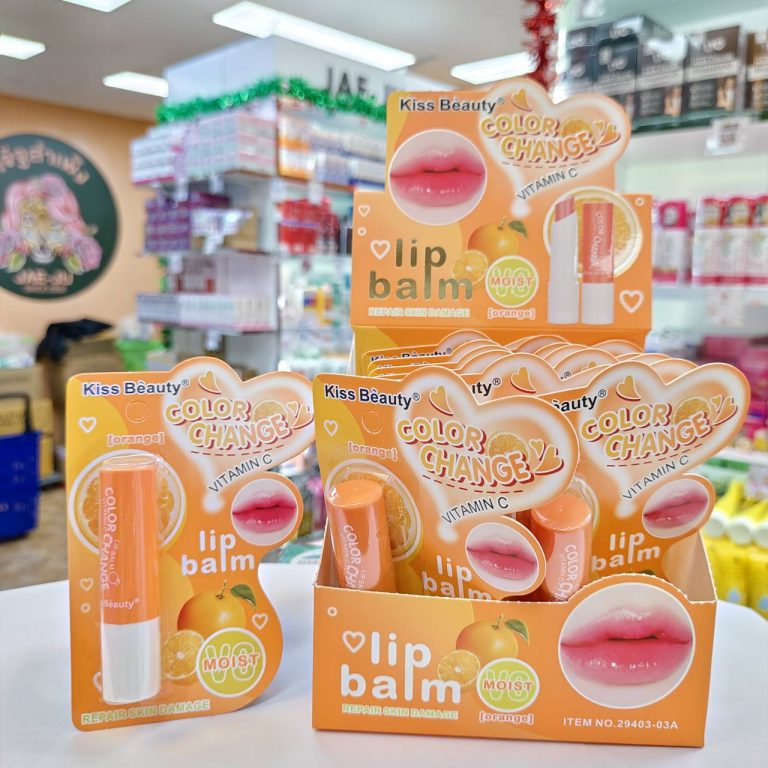 NO.29403-03 kiss beauty color change vitamine lip balm 3.5gx12pcs - 01.Orange