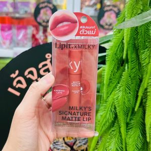 Lipit.x milky milky's signature matte lip#02 morning latte ลิปอิท#มอร์นิ่งลาเต้