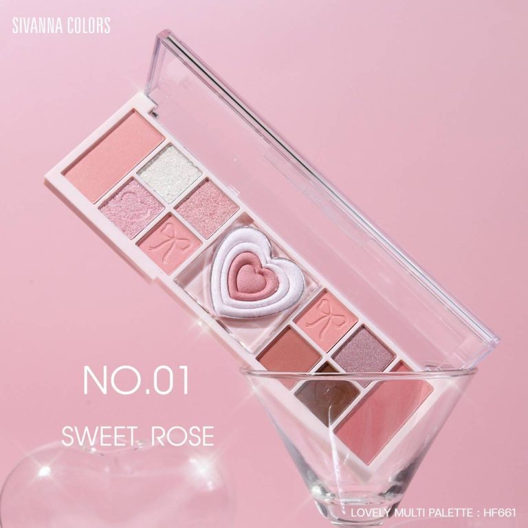 Sivanna colors lovely multi palette ซีเวนน่า คัลเลอร์ส เลิฟลี่ ทาตา11ช่อง - NO.1Sweet Rose