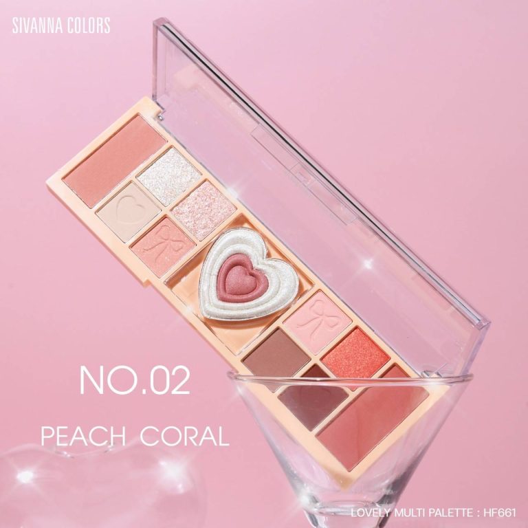 Sivanna colors lovely multi palette ซีเวนน่า คัลเลอร์ส เลิฟลี่ ทาตา11ช่อง - NO.2Peach Coral