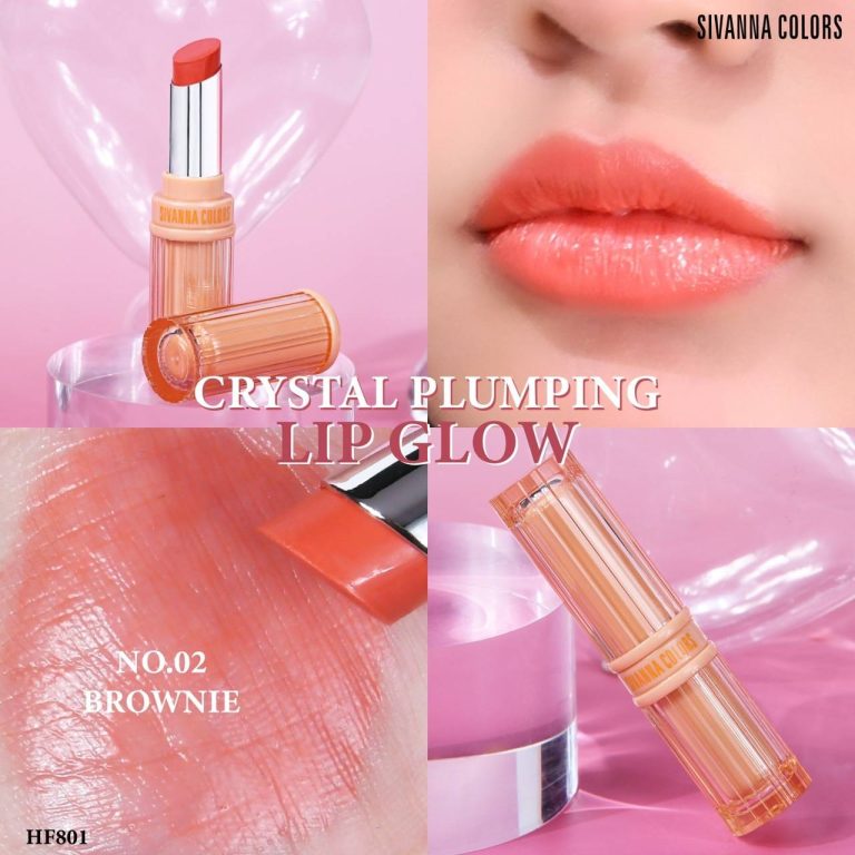 Sivanna colors crystal plumping lip glow ซีเวนน่า คัลเลอร์ส ลิปโกลด์ - NO.2Brownie