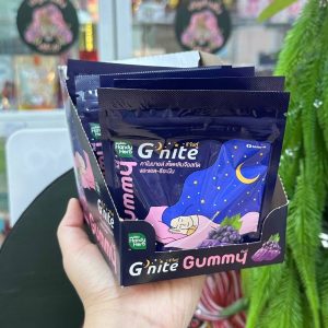 Handy herb G nite gummy แฮนดี้เฮิร์บ จี-ไนท์ กัมมี่ องุ่น(24g x 6pcs)