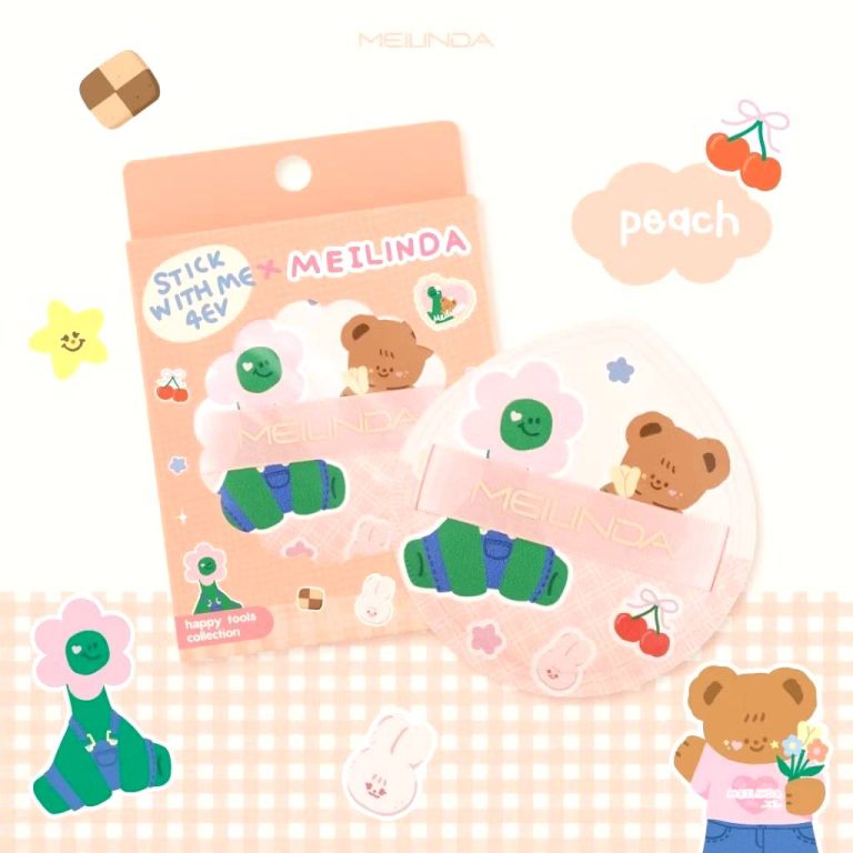 Meilinda Merry mellow puff เมลินดา พัฟรองพื้น - NO.1peach