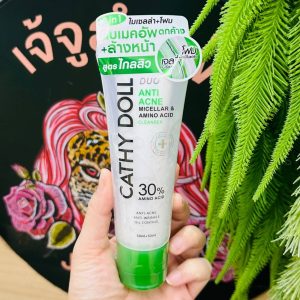 Cathy doll duo anti acne micellar&amino acid cleanser เคที่ดอลล์ ดูโอ้ คลีนเซอร์