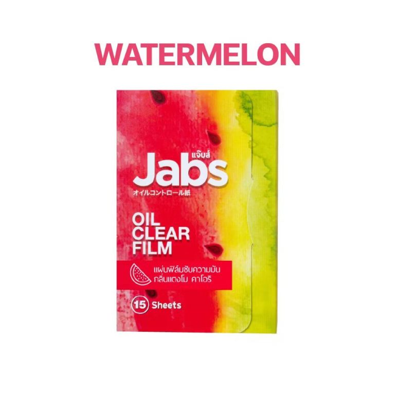 Jabs oil clear film made in japan แจ๊บส์ แผ่นฟิล์มซับความมัน 5.5x8.5 - Watermelon