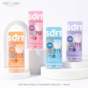 N419 Nee cara retractable powder brush นีคาร่า คัลเลอร์ฟลู แปรงปัด