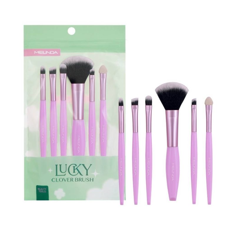 MC 4312 Meilinda lucky clover brush ชุดแปรงคละสี - 01.Purple