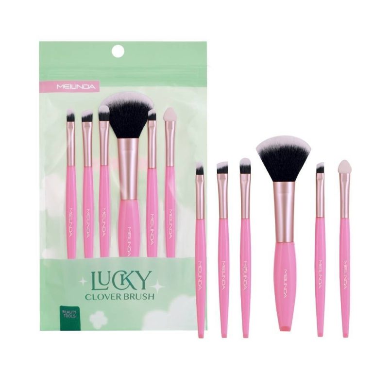 MC 4312 Meilinda lucky clover brush ชุดแปรงคละสี - 03.Pink