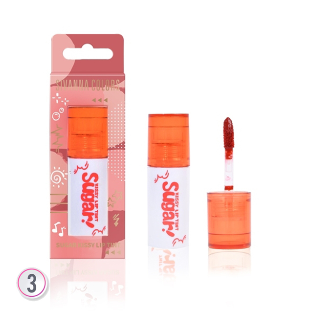 Sivanna colors sugar kissy lip tint - NO.3Red Brick