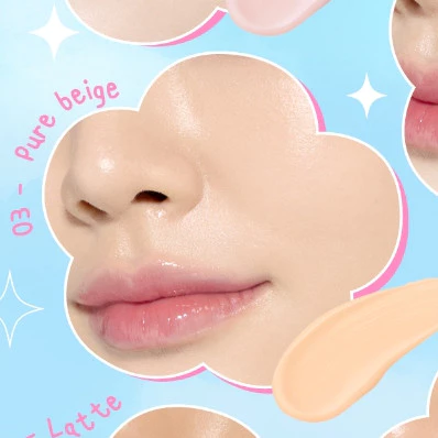MC 8021 Meilinda airy fitting foundation#cool vanilla เมลินดา แอร์รี่ ฟิตติ้ง ฟาวน์เดชั่น 30g. - 03.pure beige