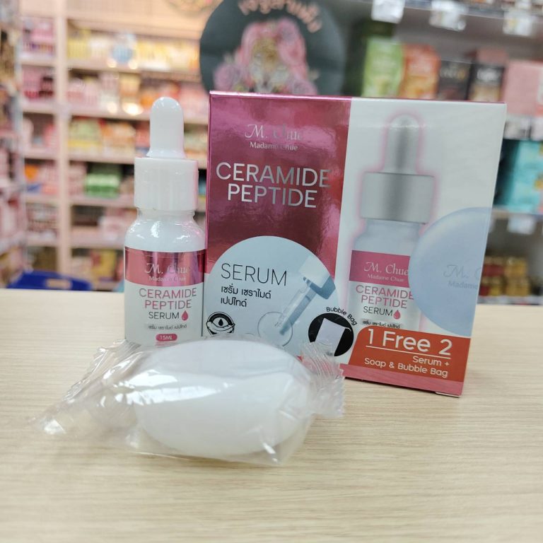 M. CHUE SERUM - CERAMIDE PEPTIDE สีชมพู - สบู่