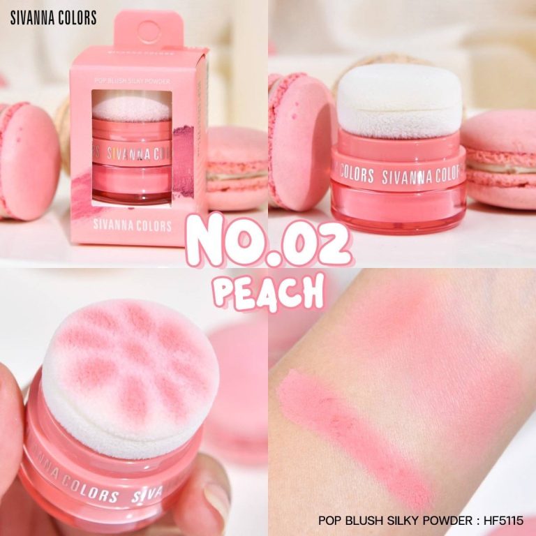 SIVANNA COLORS POP BLUSH SILKY POWDER - PEACH