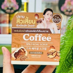 Joji secret young coffee spa facial scrub 100g. โจจอ กาแฟ สครับหน้า