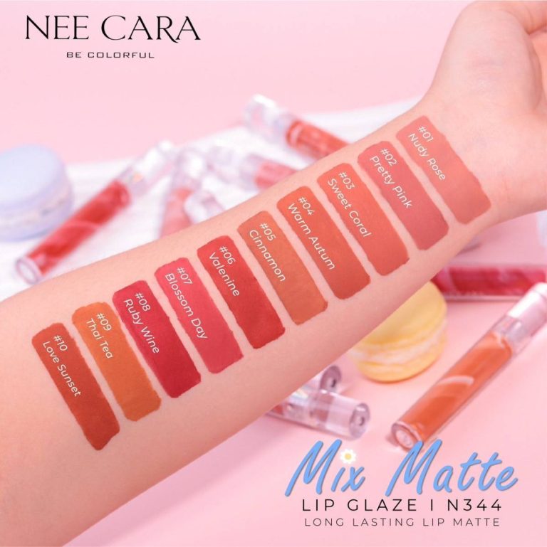 NEE CARA Mix Matte Lip Glaze - 01