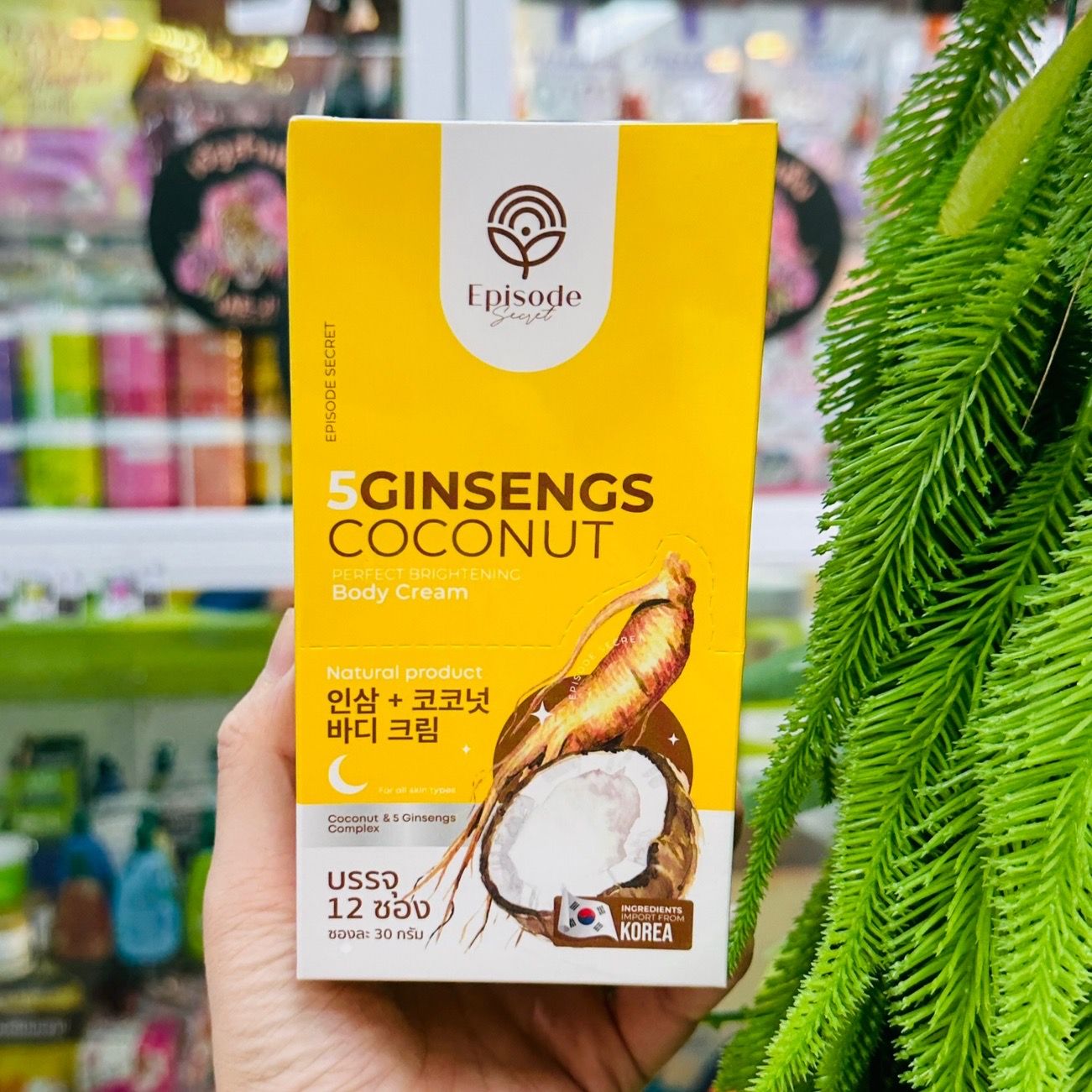 Episode secret 5 ginsengs coconut perfect brightening body creum เอพพีโซด ซีเคร็ท ไฟว์ จินเส็ง โสม - Image 4