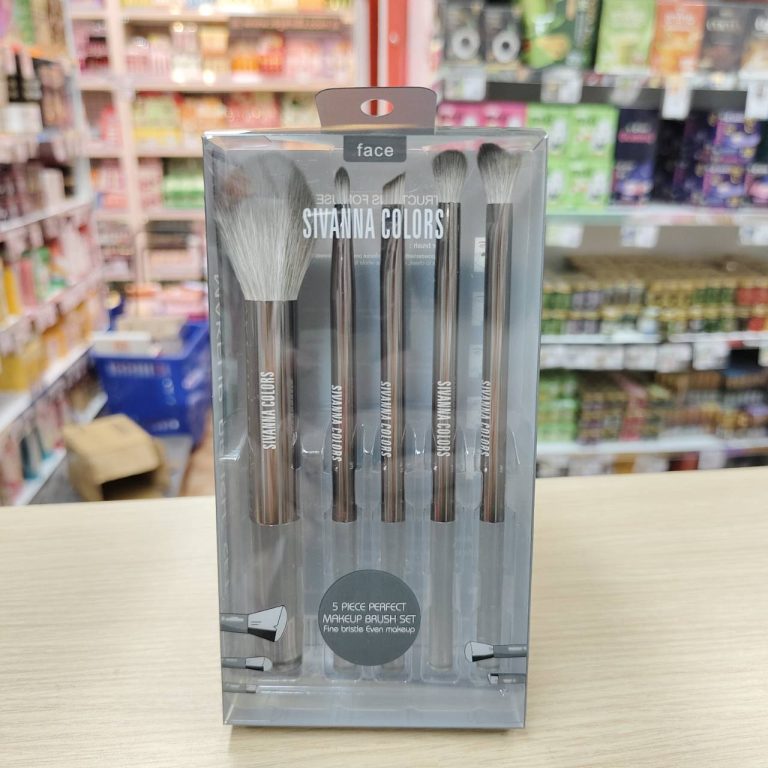 BR14 Sivanna colors 5piece perfect makeup ซีเวนน่า คัลเลอร์ ชุดแปรงสีชมพู-สีดำ 5pcs - 02.สีดำ